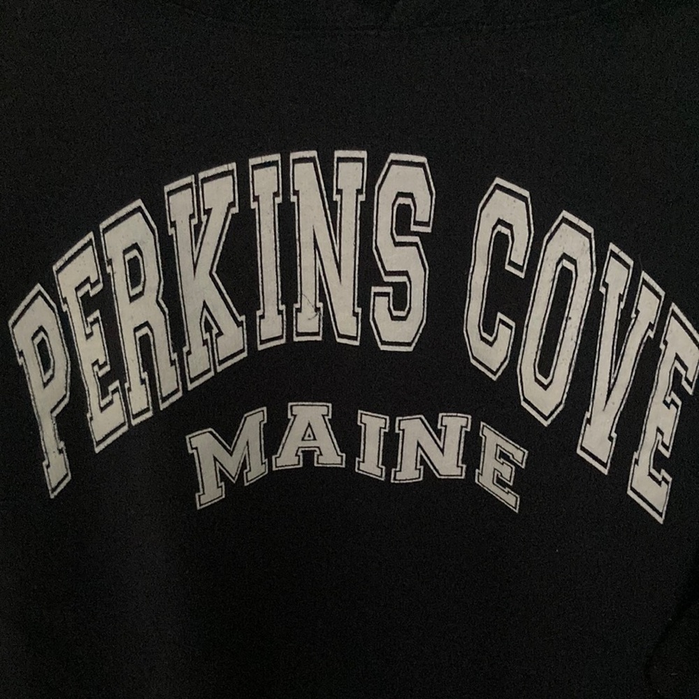 3/$24 Perkins Cove Maine Hoodie Kangaroo Pocket - Picture 2 of 5